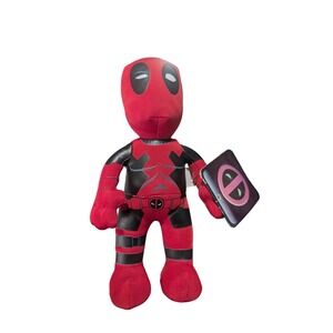 2016 Bleacher Creatures Deadpool Plush Figure Marvel Comics Red Black F1